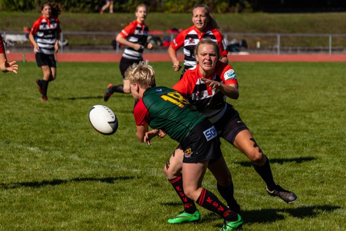 1. Turniertag 2018/19 in Stuttgart Stade Sarrois Rugby Ladies gegen Karlsruher SV